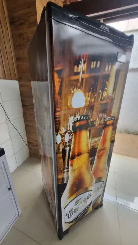 Cervejeira Esmaltec CV300R Frost Free Com Sistema Fast Freezer 300L Adesivada 220V