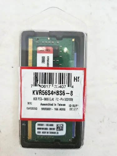 Memória RAM DDR5 8GB 5600MHz Kingston