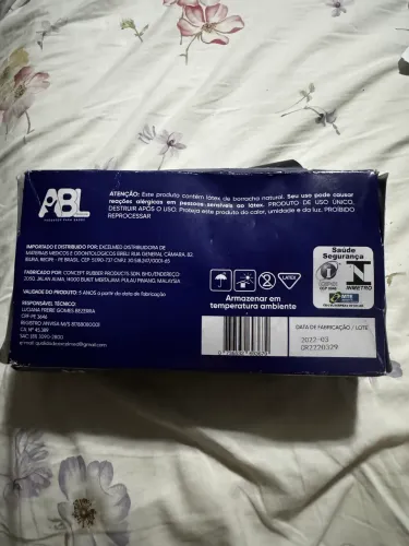 Kit 4 Caixas Luva de Látex ABL Tam M (100un cada) - R$ 30 cada (Leia a descrição)