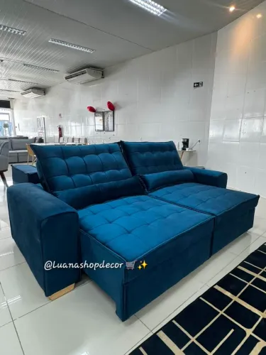 Sofá Retrátil e Reclinável América Hiper Conforto
