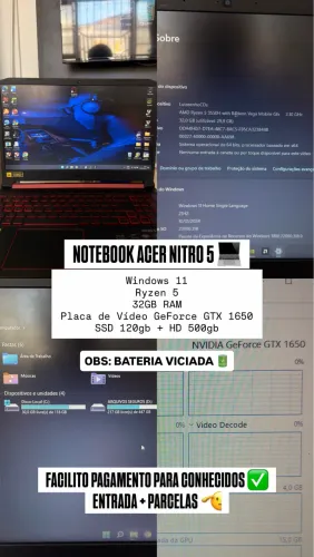 Notebook Acer Nitro 5