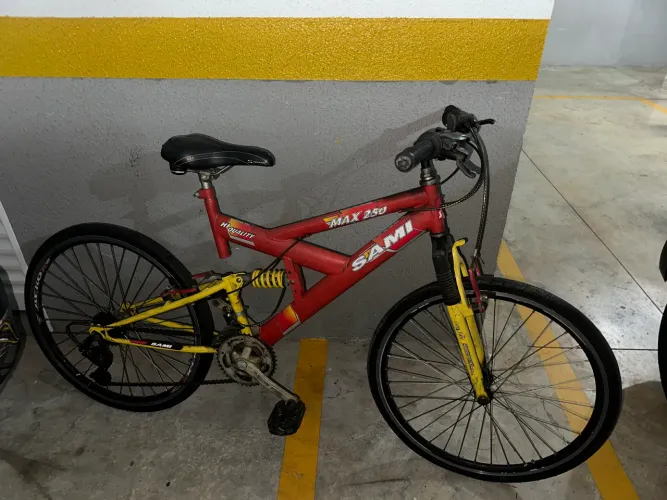 bicicleta sami max 250 na cor vermelha