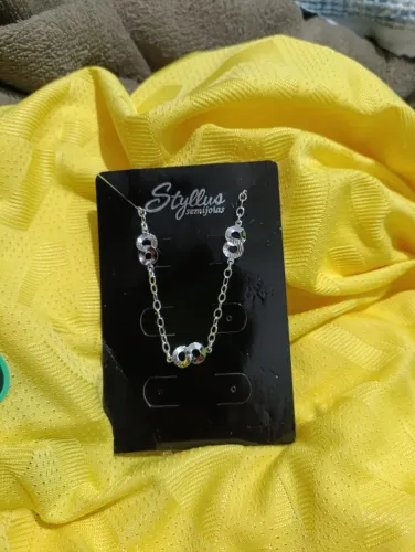 Colar Prata Choker Símbolo Infinito