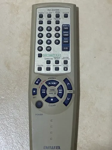 Controle remoto aparelho de som Aiwa 