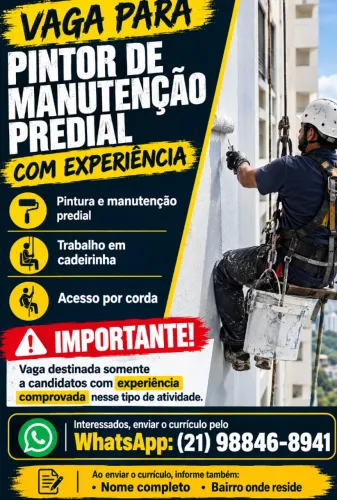 PINTOR DE MANUTENÇÃO PREDIAL