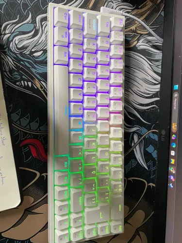 Teclado Mecânico Gamer Husky HailStorm, 65%, RGB, Switch Gateron Brown