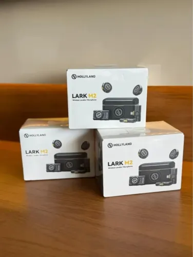 Microfone Hollyland Lark M2 (Combo) Câmera e celular Duo Sem Fio? Profissional, Compacto e