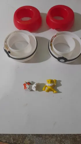 2 pokemons e pokebolas
