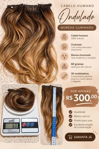CABELO HUMANO ONDULADO