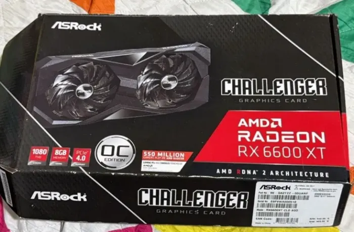 Placa de video rx 6600 xt
