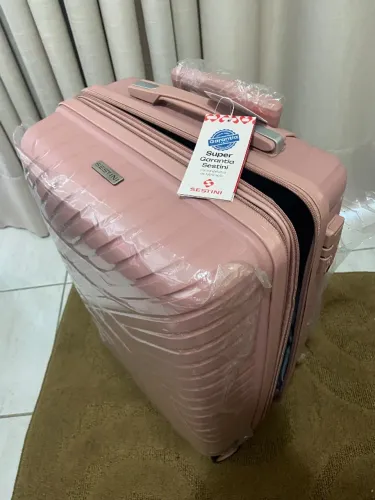 Mala de bordo 10 kg nova com TAG Sestini rosê