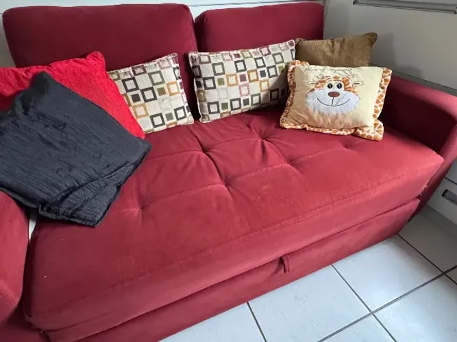 Sofá cama Vermelho