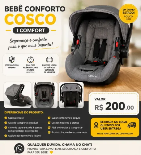 Vende-se bebê conforto