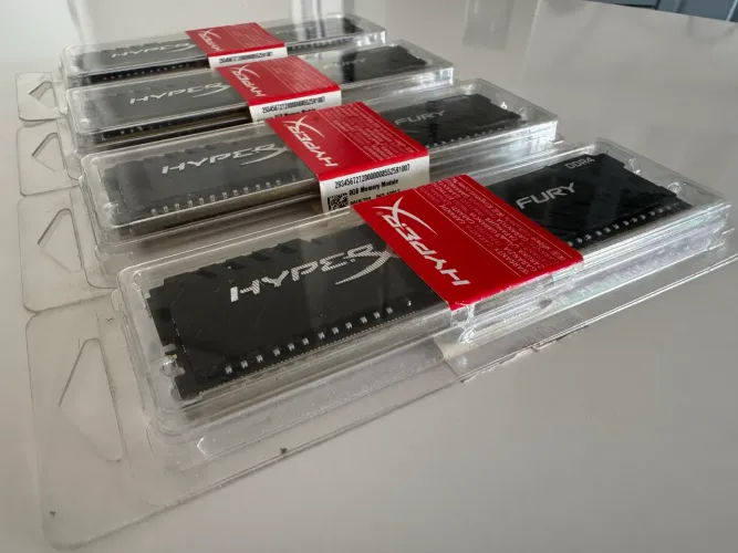 KIT 4X Memória DDR4 KINGSTON HYPER-X Fury, 4 X 8GB, CL15