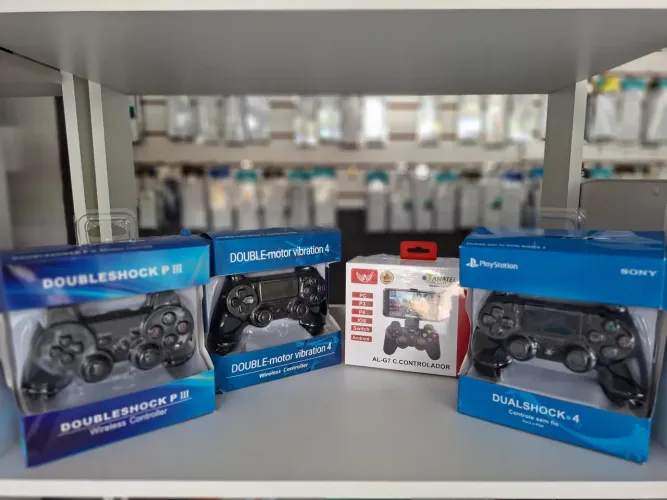 Controle bluetooth PS4 TV Pc celular ps3 stick IOS - entrega em slz e região 