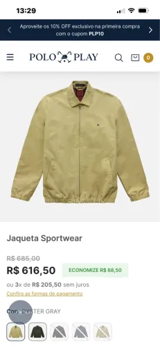 Jaqueta Polo Play