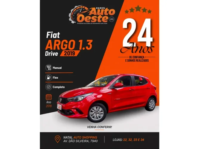 Fiat Argo Drive 1.3 8V Flex 2019