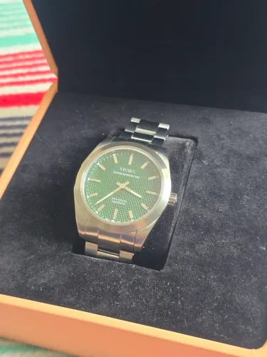 Relógio Vivara Biomas Tapete Verde em aço