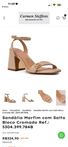 Sandália Carmen steffens