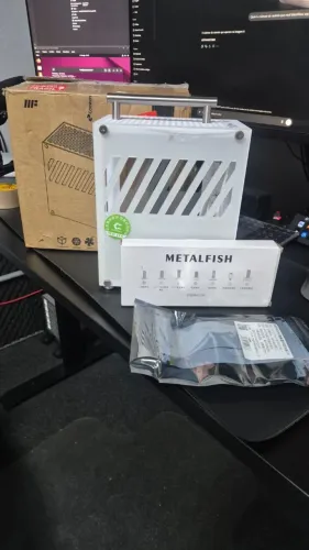 Gabinete Metalfish T40 Branco + Cabo Riser PCI-E 3.0