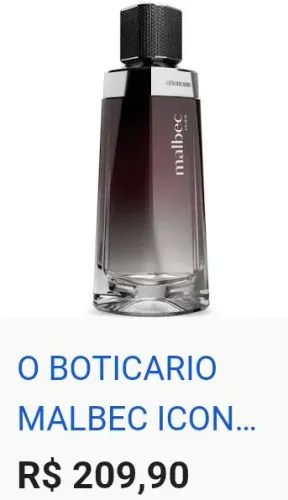 Perfume Malbec O Boticário Icon