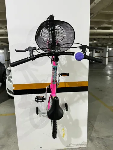 Bicicleta Infantil Aro 20 Oxigen Star Girl Rosa com Cestinha e Rodinhas