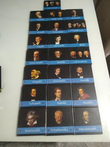 Coleção livros e cds musica classica