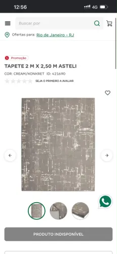 Tapete novo 2,0x2,5 cinza
