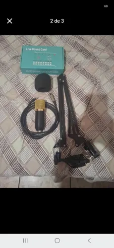 Microfone + Mixer de som