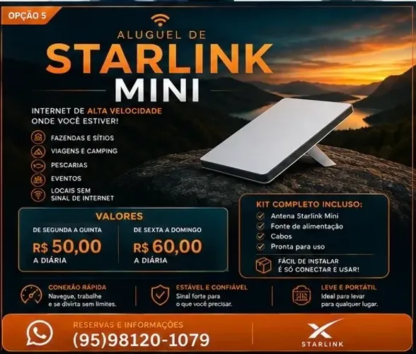 Aluguel de Starlink