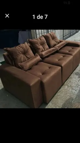 Sofa retrátil 3 lugares da fábrica