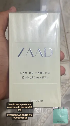Perfume ZAAD EAU DE PARFUM 95ML o Boticário 