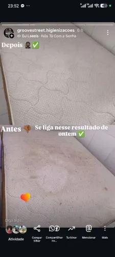 Higienização de estofados