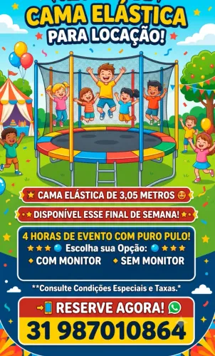 LOCAÇÃO CAMA ELASTICA