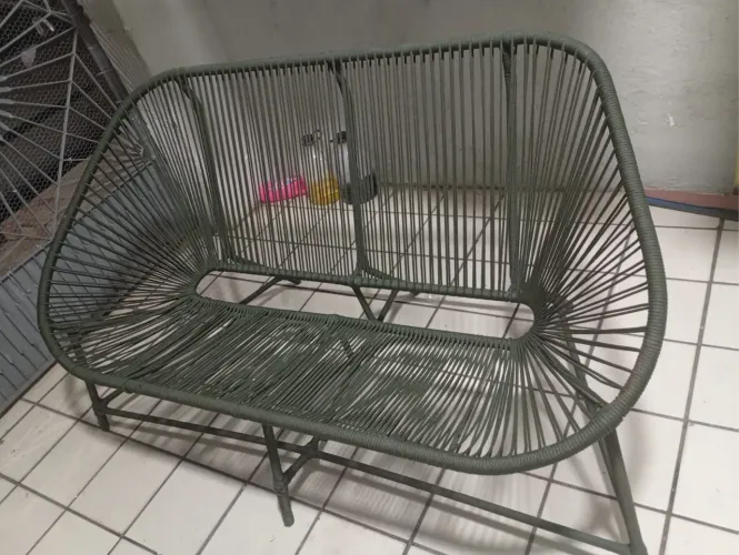 Vendo sofá namoradeira corda náutica
