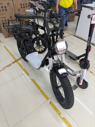 Bicicleta Elétrica Oásis Fat Bike | Nova | Autonomia 45km + Super Bagageiro
