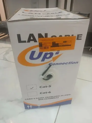 Cabo de rede cat5e Preto 305 metros
