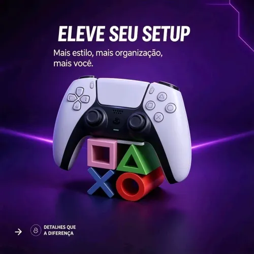 Suporte para Controle Compatível com<br>PlayStation PS5 DS5 DualSense