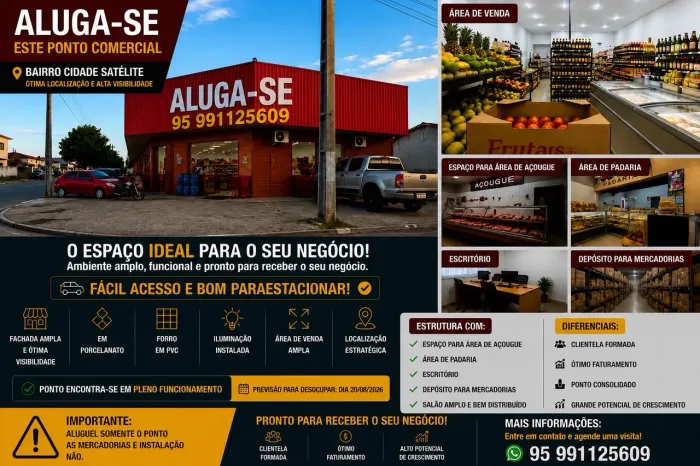 Alugo ponto comercial