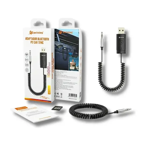 Adaptador Bluetooth P2 Para Usb Música Carro Pei-bta02