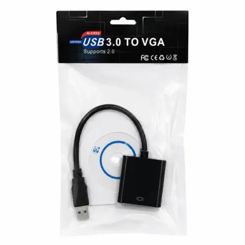 Adaptador USB 3.0 para VGA Placa de Vídeo Externa Conversor para Monitor Notebook PC pode