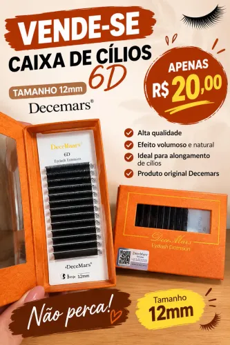 Vendo caixa de cílios