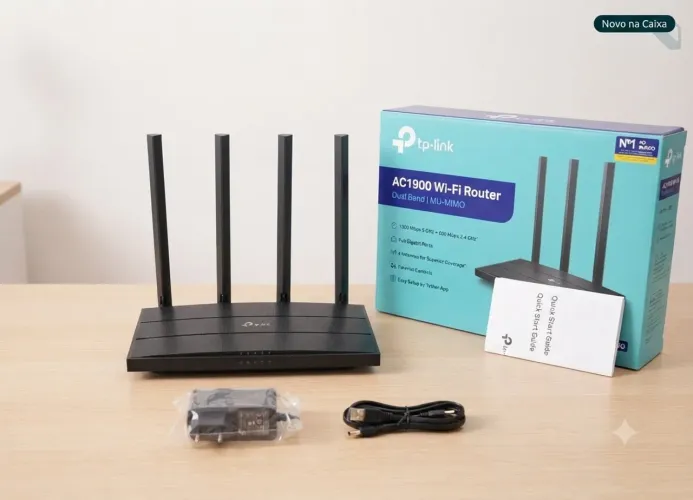 Roteador Wi-Fi TP-Link Archer C80 AC1900 - Novo/Na Caixa