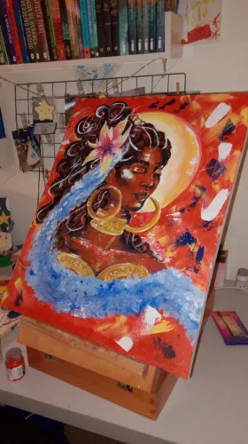 Quadro "Mãe d'água" - Acrílico sobre tela (40x50cm)