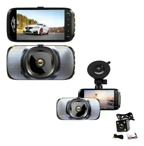 Monitor Veicular Com Câmera Dupla Full Hd Camera Para Carro