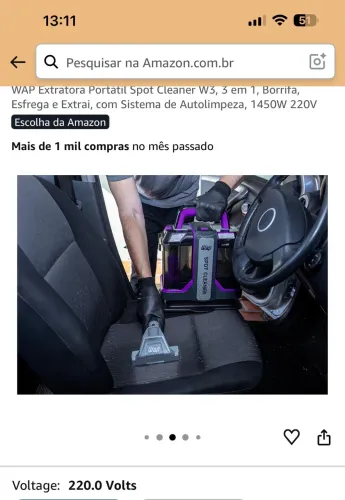 Extrator Wap - aspirador - limpa estofado