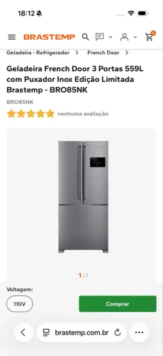 Geladeira brastemp em ótimo estado