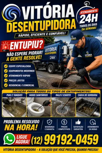 Desentupidora de esgoto