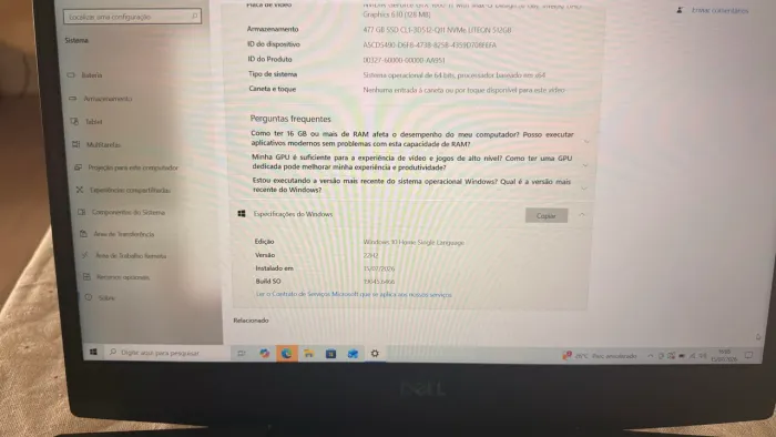 NOTEBOOK DELL G3 I7 32GB