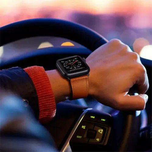 Pulseira couro apple watch 42mm 44mm